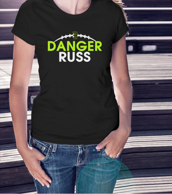 Danger Russ Russell Wilson Seattle Seahawks Football T-Shirt