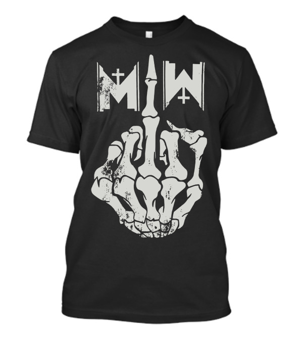 Motionless In White MIW Skeleton Middle Finger T-Shirt