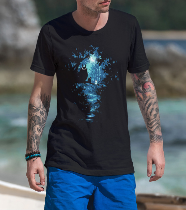 My Neighbor Forest Creatures Under Moonlight T-Shirt