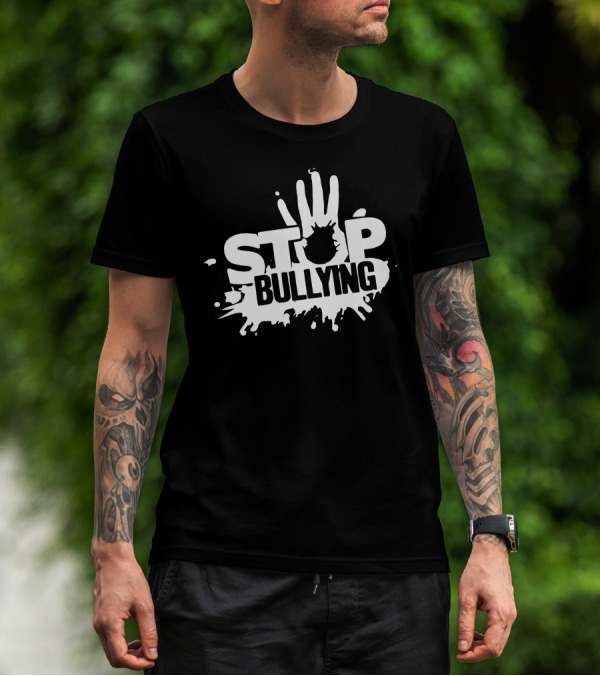 Stop Bullying Handprint Splash T-Shirt