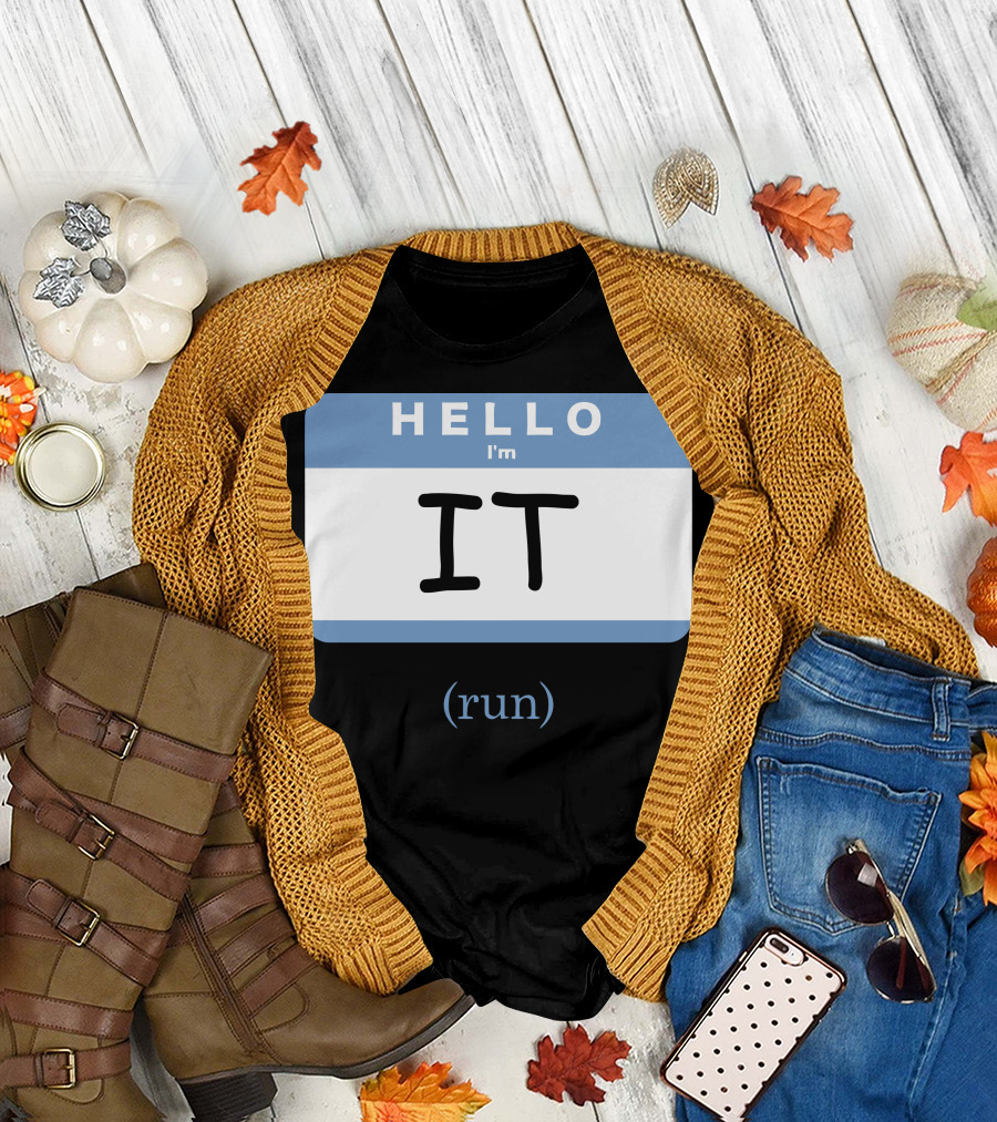 HELLO I'm IT (run) T-Shirt
