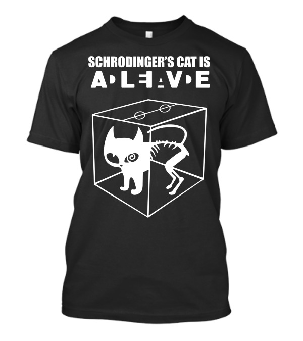 The Big Bang Theory Sheldon Cooper Schrödinger's Cat Is Alive Cube T-Shirt