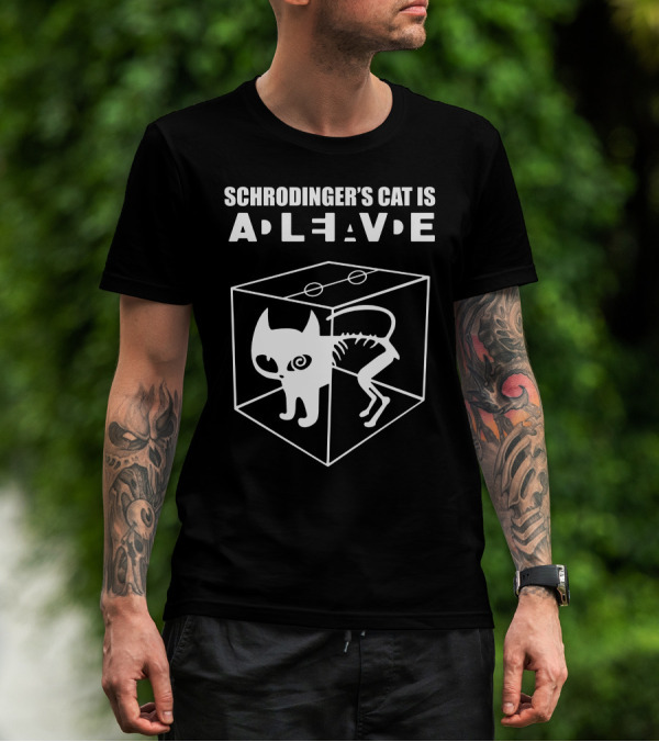 The Big Bang Theory Sheldon Cooper Schrödinger's Cat Is Alive Cube T-Shirt