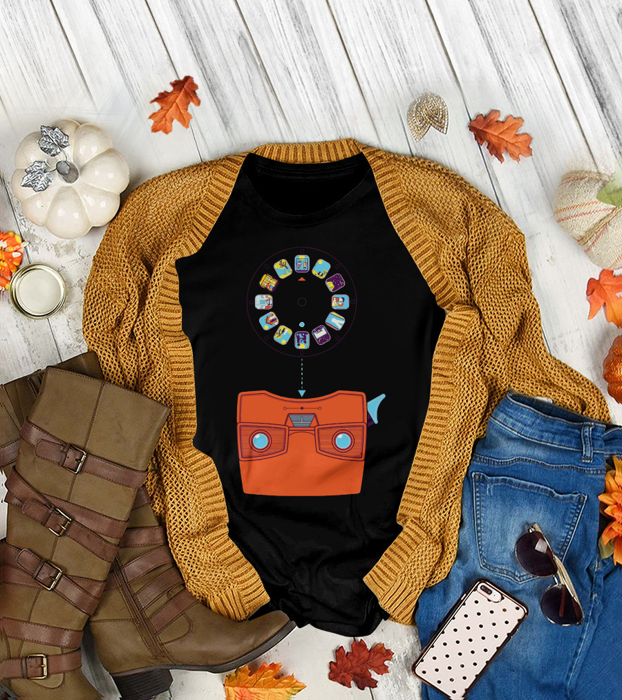 Retro View Master Nostalgia with Iconic Image Reel Collection T-Shirt