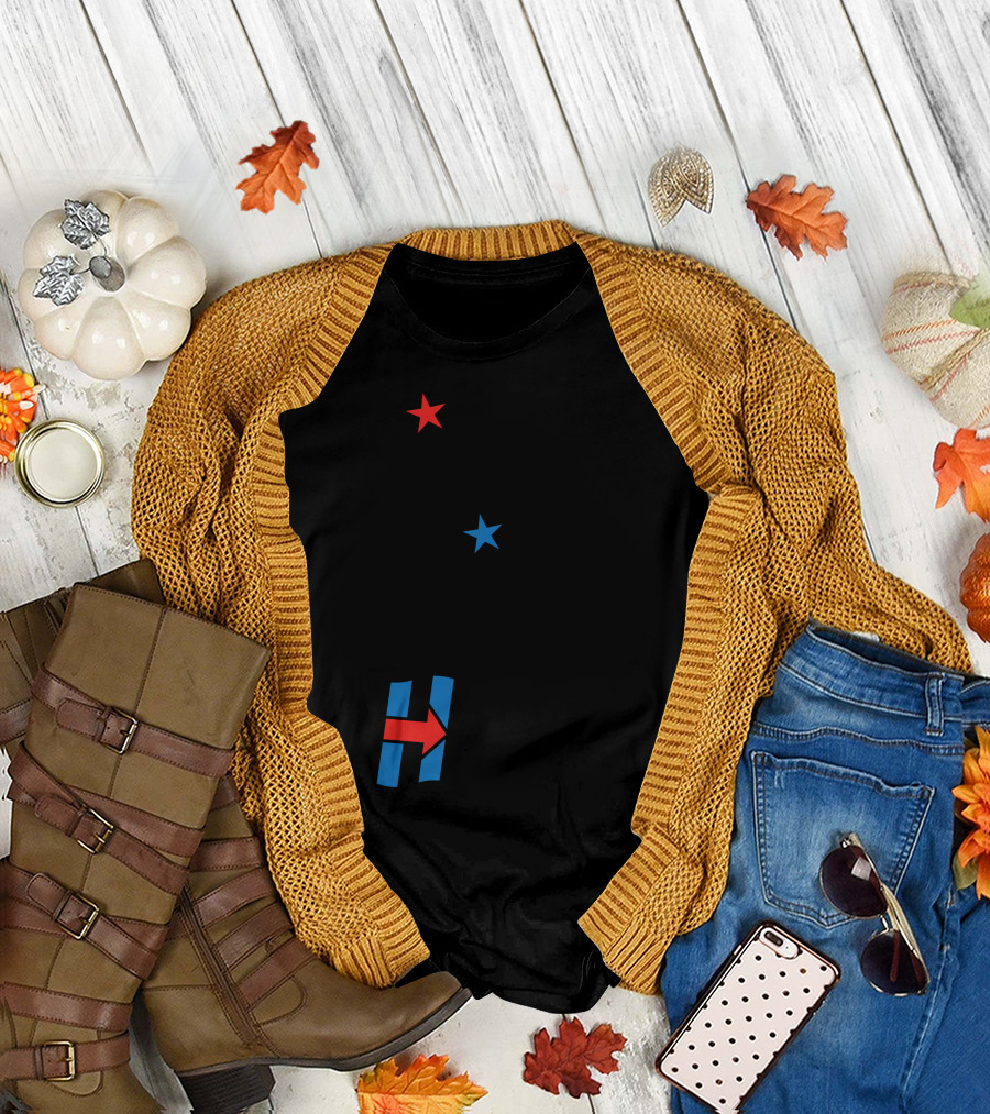 I'm With Her Hillary Clinton Stars Red Blue Arrow T-Shirt