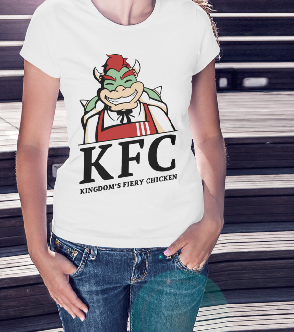 KFC Kingdom's Fiery Chicken Bowser Crossover T-Shirt
