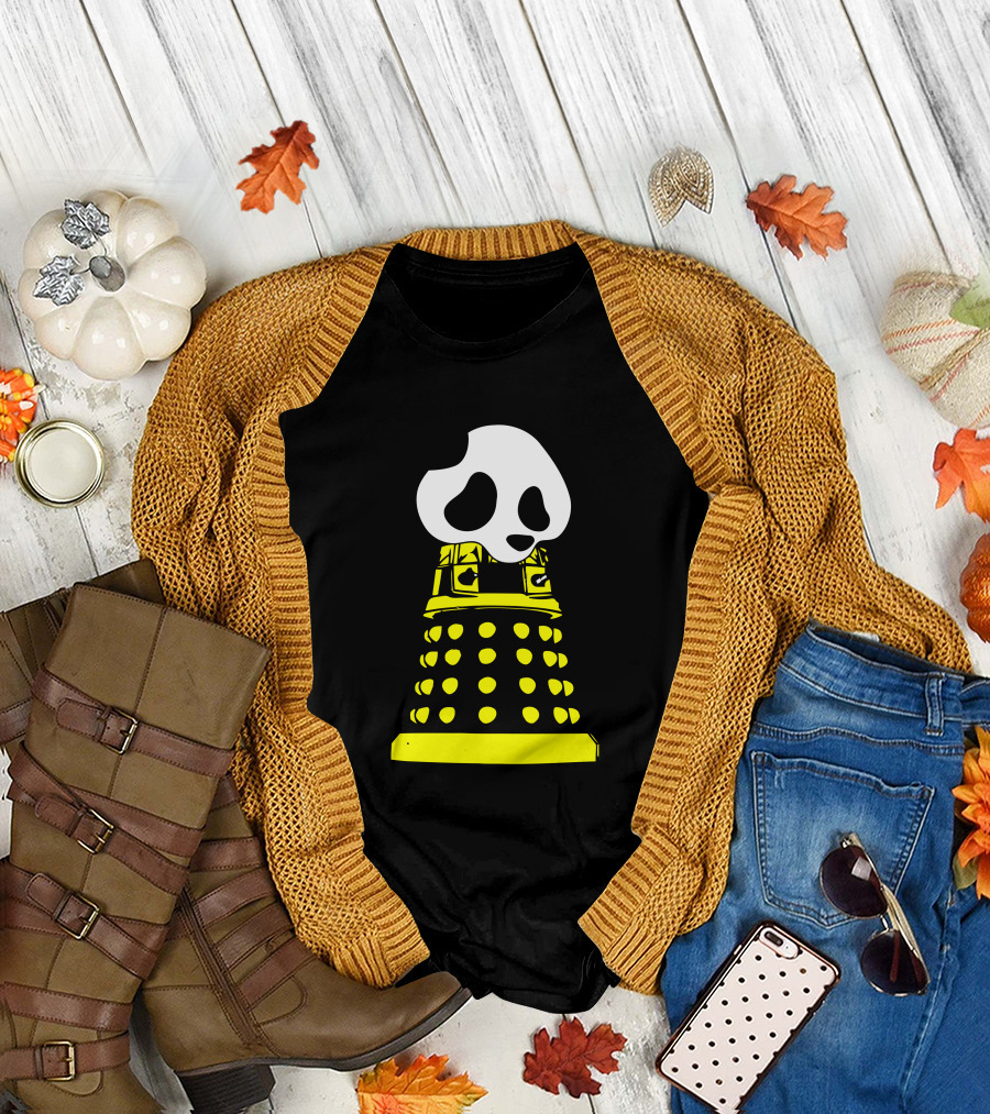 Panda Dalek Robot T-Shirt