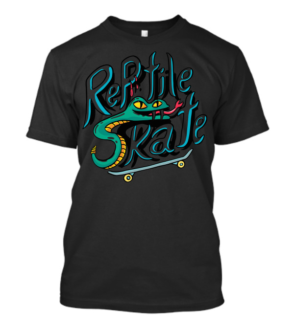 Reptile Skate Snake Skateboard T-Shirt