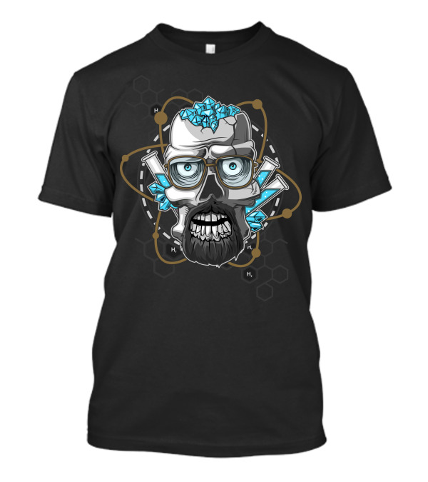 The Molekul Zombie Chemistry Crystal Skull T-Shirt