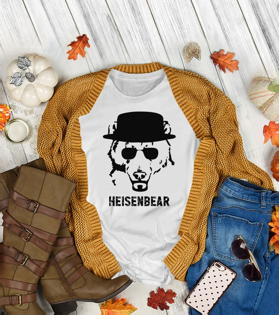 Heisenbear Breaking Bad Bear with Hat and Sunglasses T-Shirt