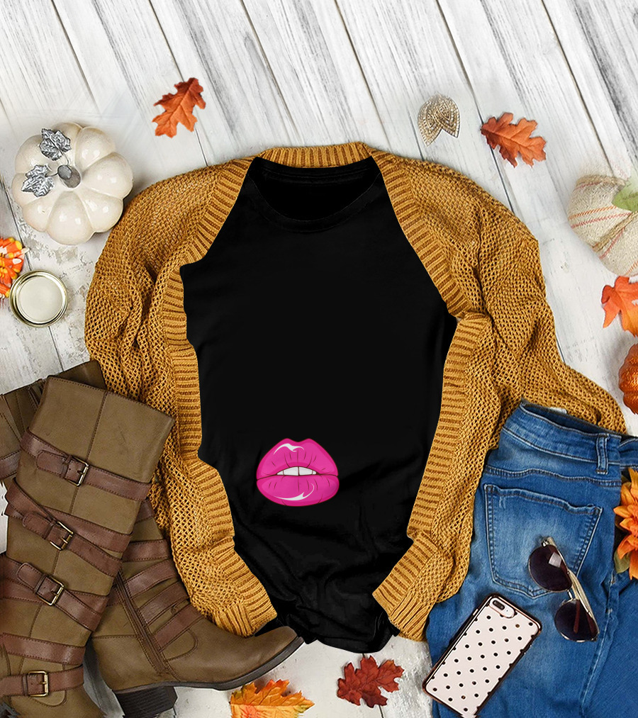 Let's Talk Dirty Pink Lips T-Shirt