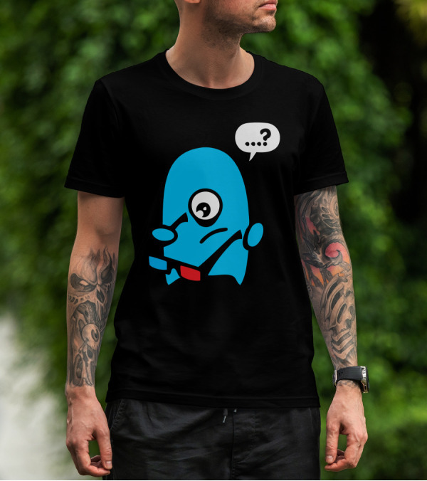 Monster With 3D Glasses Question Marks T-Shirt