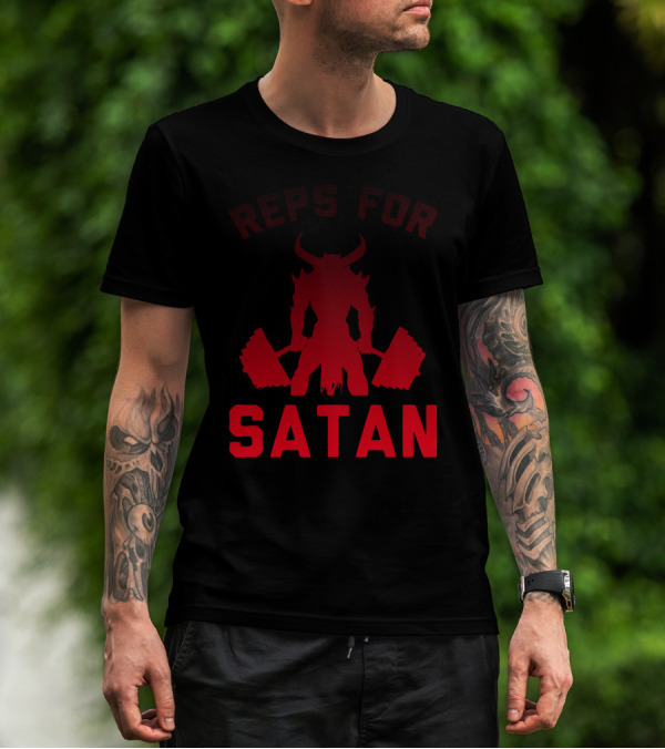 Reps For Satan Devil Lifting Weights T-Shirt