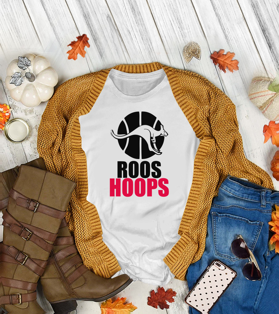 Kangaroo Basketball Roos Hoops T-Shirt