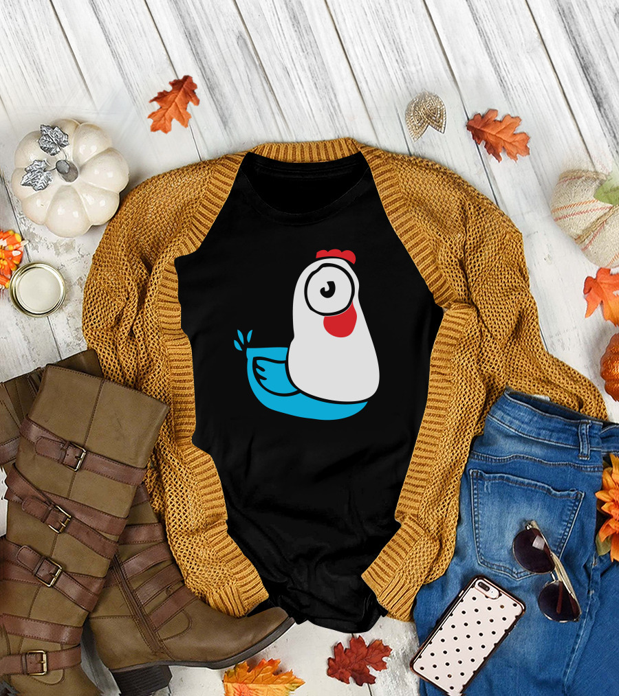 Strange Funny Bird or Chicks Chicken T-Shirt