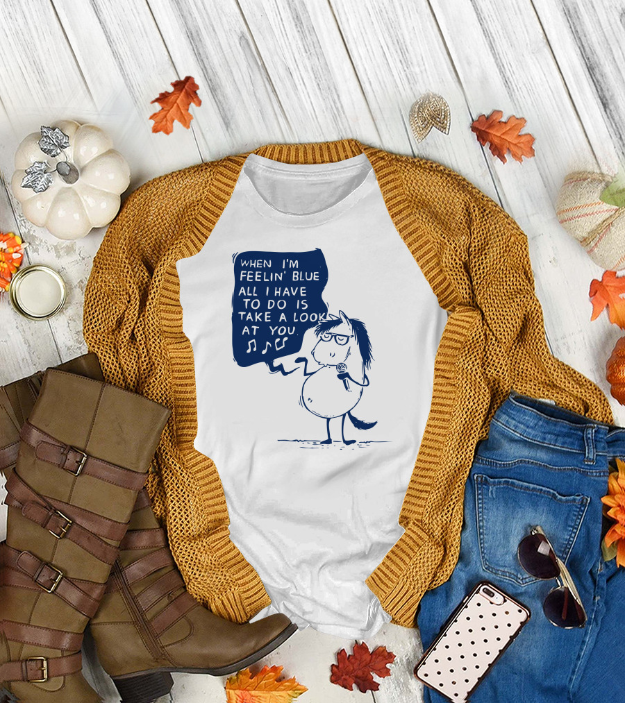 WHEN I'M FEELIN' BLUE ALL I HAVE TO DO IS TAKE A LOOK AT YOU T-Shirt