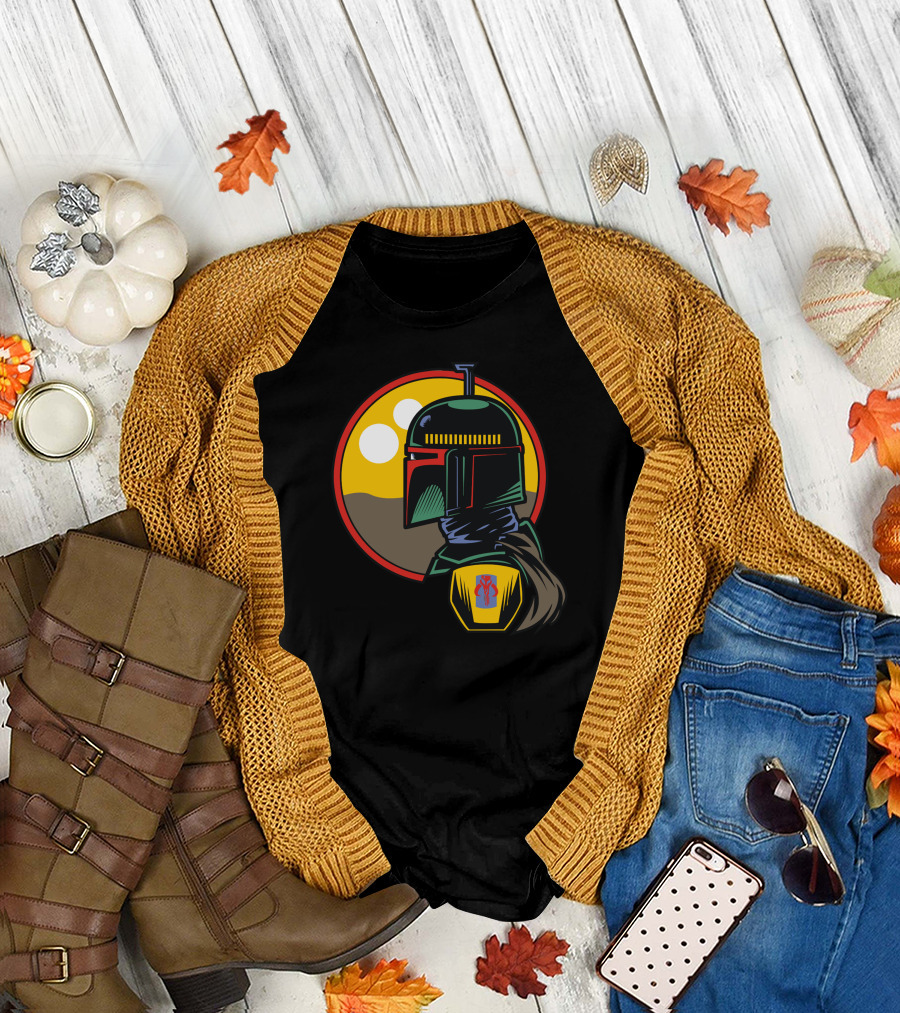Boba Fett Tatooine Suns Mandalorian Desert T-Shirt