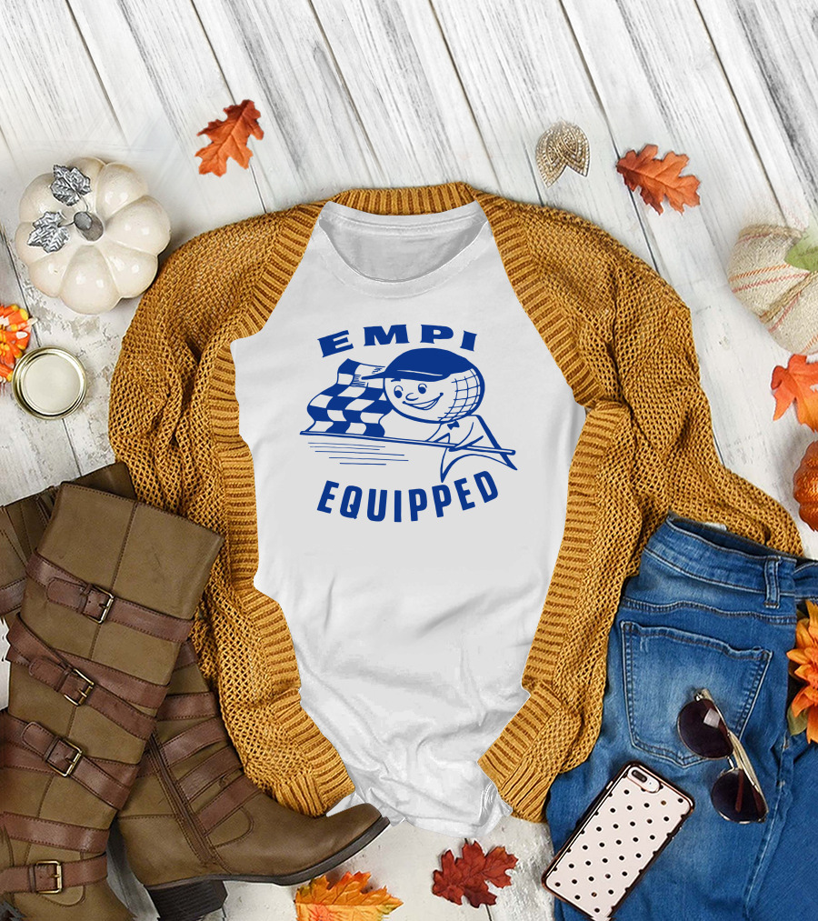 EMPI Equipped Checkered Flag Racing Character T-Shirt