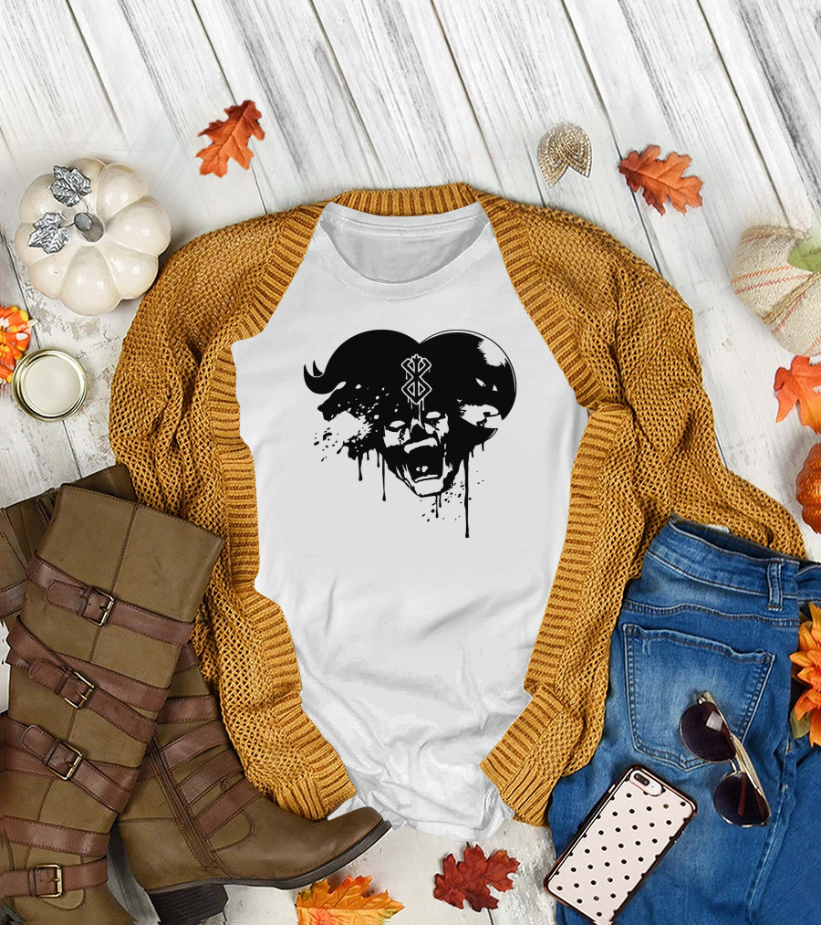 Heart Of Darkness Tribal Skull Symbolism T-Shirt