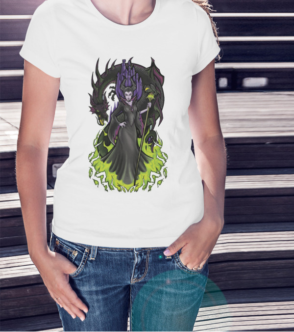 I Am Not Afraid Maleficent Dragon Castle T-Shirt