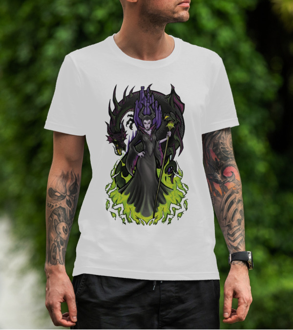 I Am Not Afraid Maleficent Dragon Castle T-Shirt