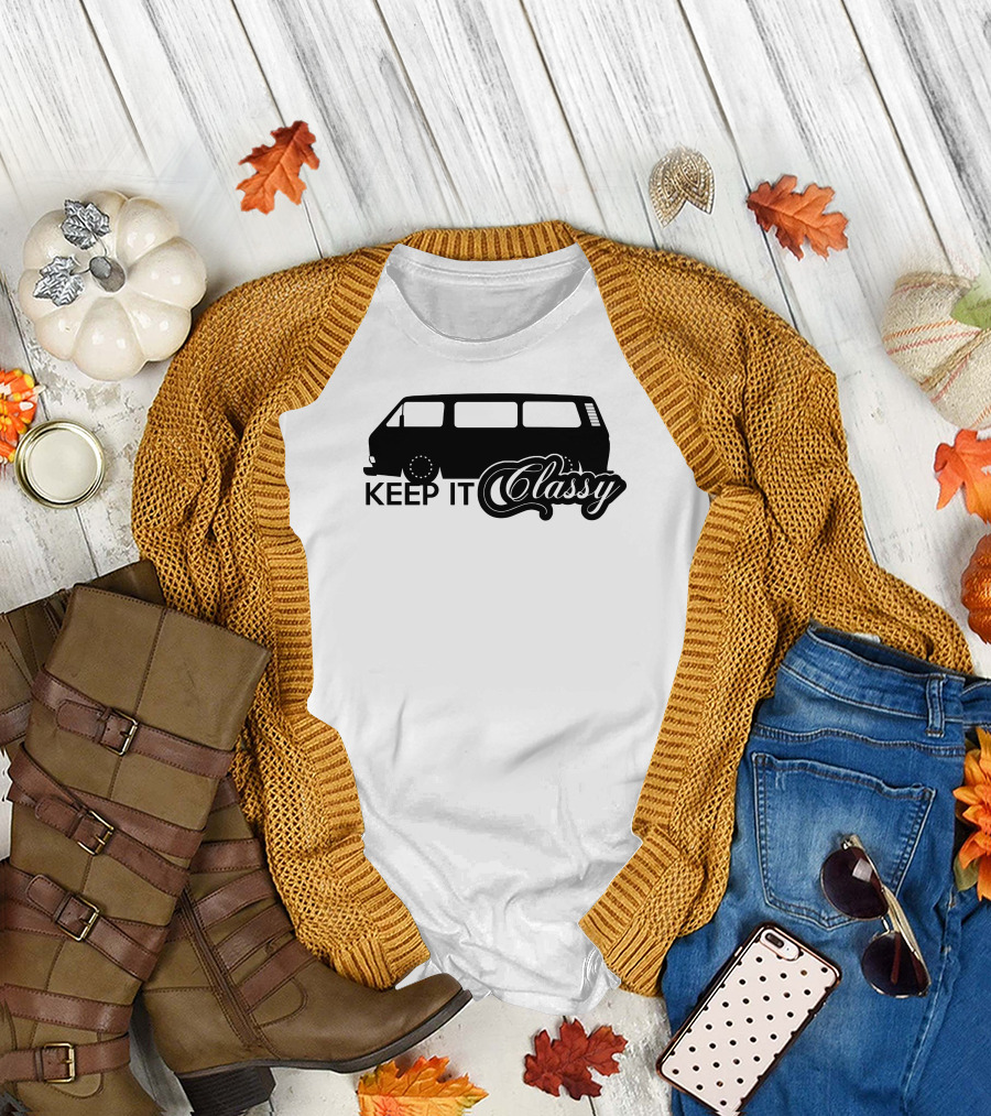 Keep It Classy Vw Bus Bulli Multivan1 T-Shirt