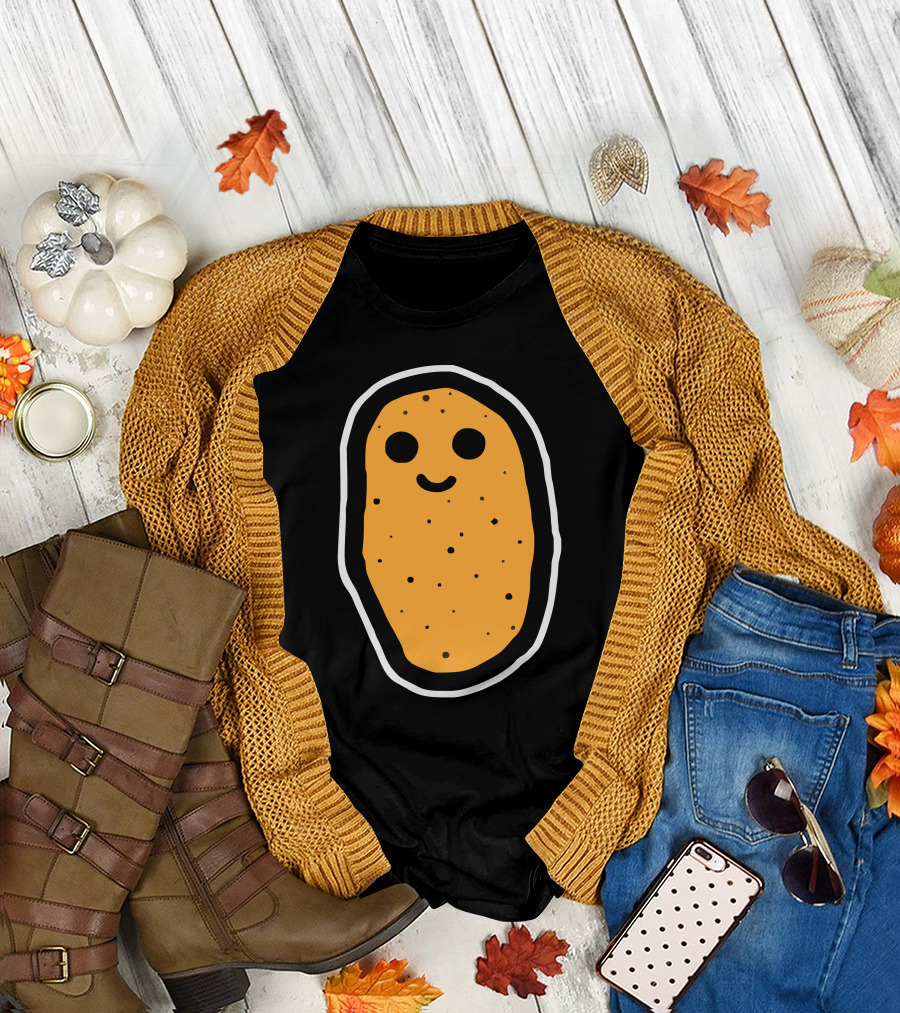 Little Potato Smiling Face Cute Simple T-Shirt