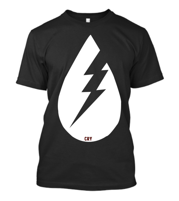 Cry Lightning Bolt Teardrop Blitz T-Shirt