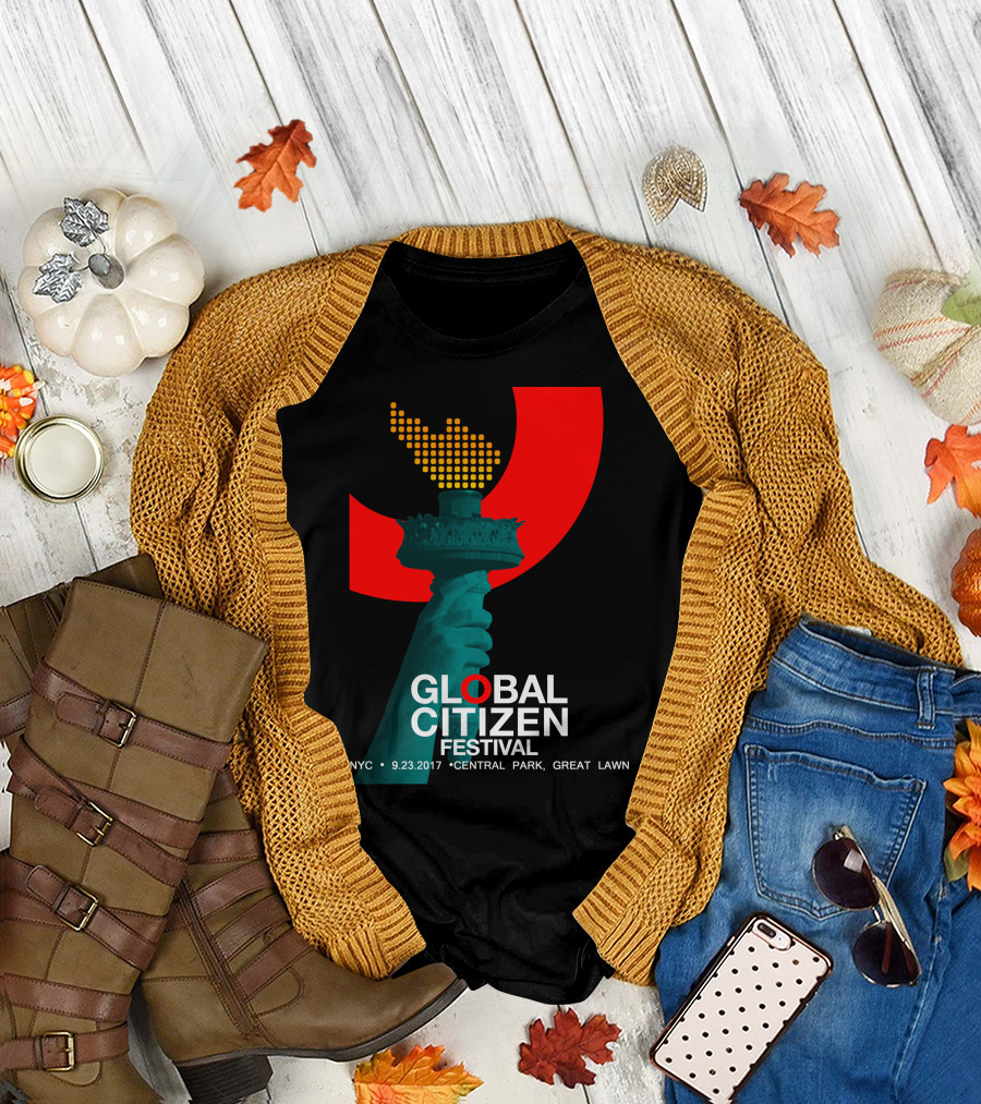 Global Citizen Festival NYC 9.23.2017 Central Park Great Lawn T-Shirt