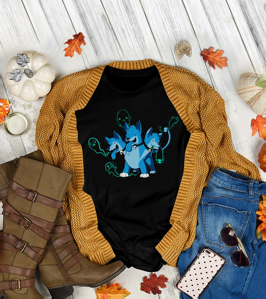 Pup In Training Cerberus Ghostly Guardians T-Shirt
