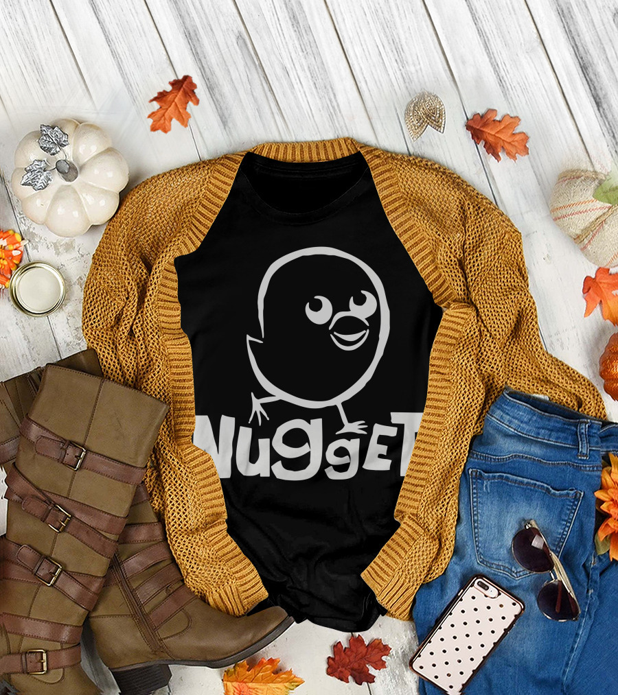 Silly Chicken Nugget Playful Cartoon Character T-Shirt