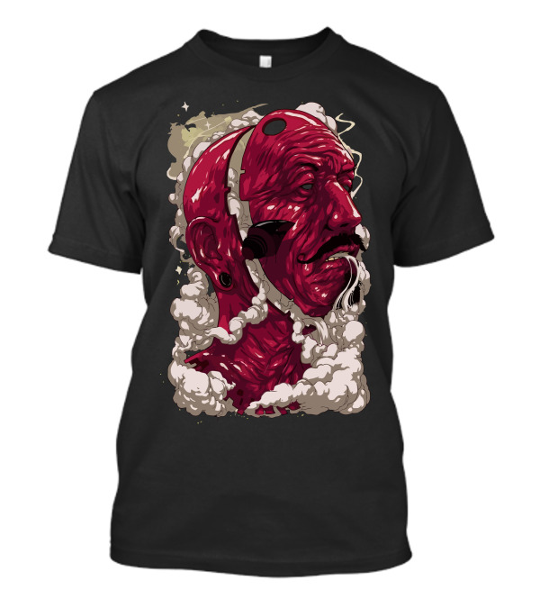 Sketchpad Red Samurai Head Smoke Ascend T-Shirt