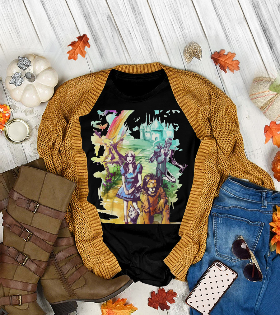Where Dreams Come True Wizard of Oz Rainbow Journey to Emerald City T-Shirt
