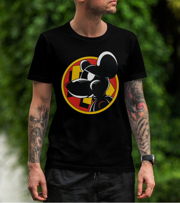 Calling Danger Mouse Classic Iconic Emblem T-Shirt