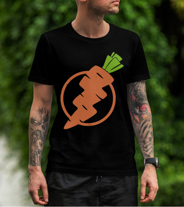 Carrots Lightning Bolt Energy Vegetables In Motion T-Shirt