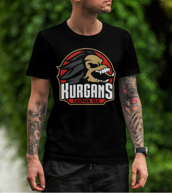 Kurgans Caspian Sea Logo Fierce Beast Emblem T-Shirt