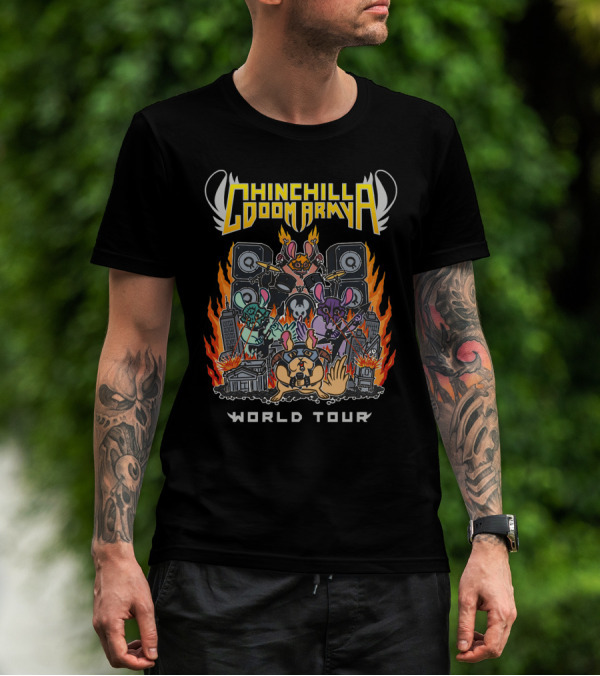 Chinchilla Doom Army World Tour T-Shirt