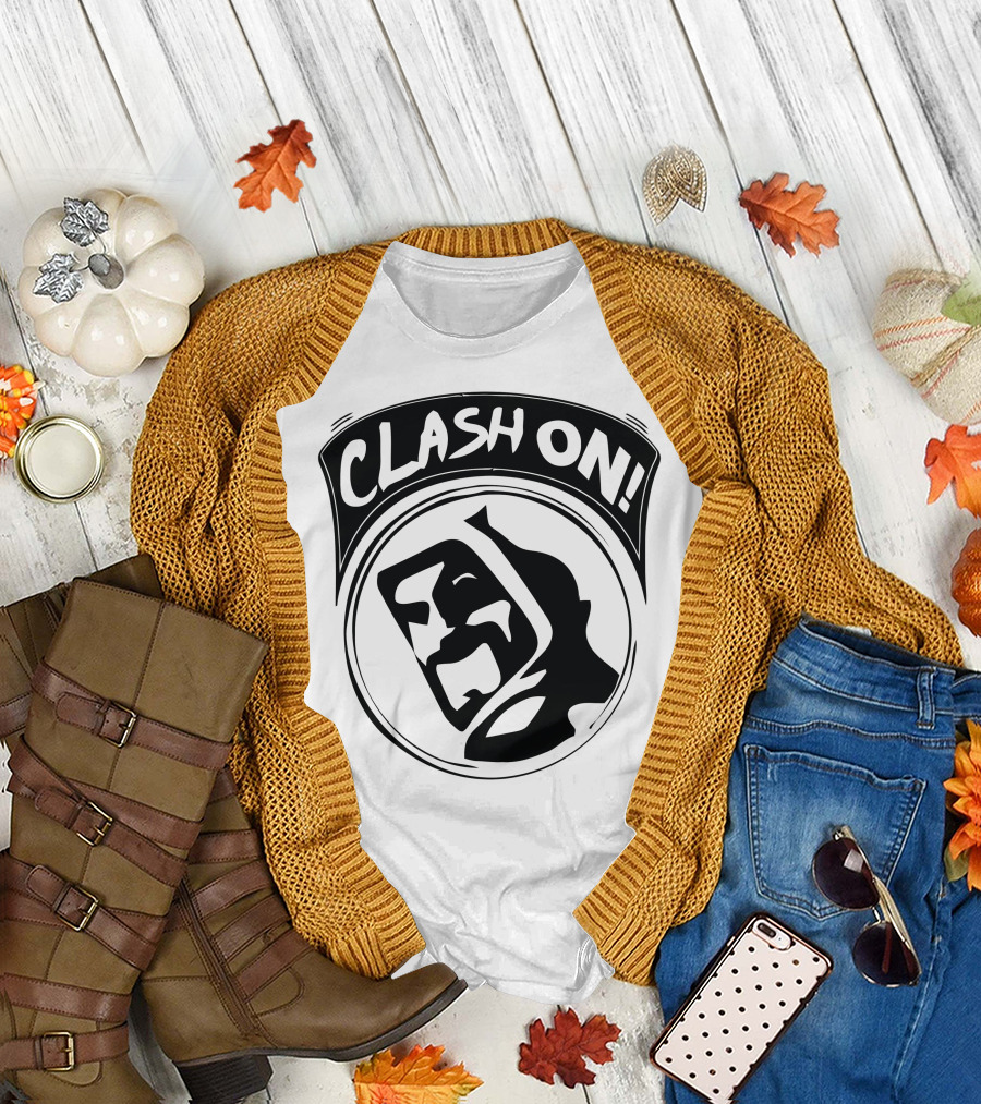 Clash On Barbarian Shield T-Shirt
