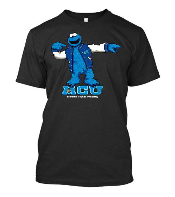 Monsters Cookies University Muppet Varsity Jacket Team Character T-Shirt