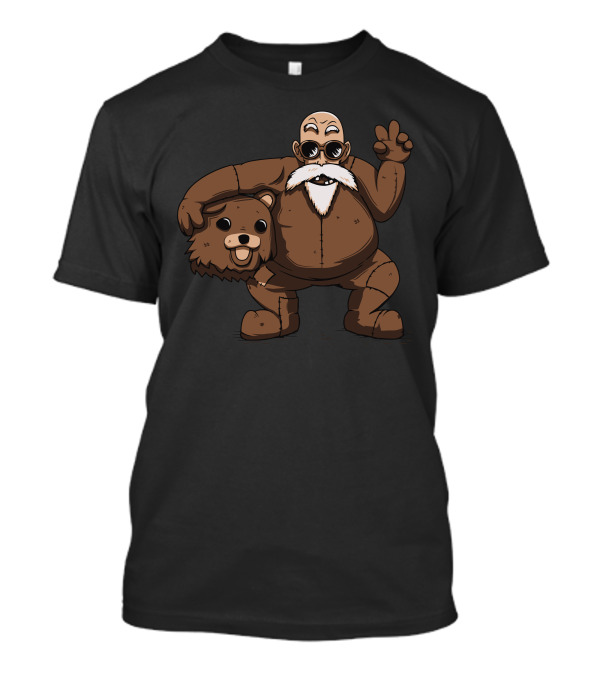 Cosplay Muten Roshi Costume With Bear Suit Image T-Shirt