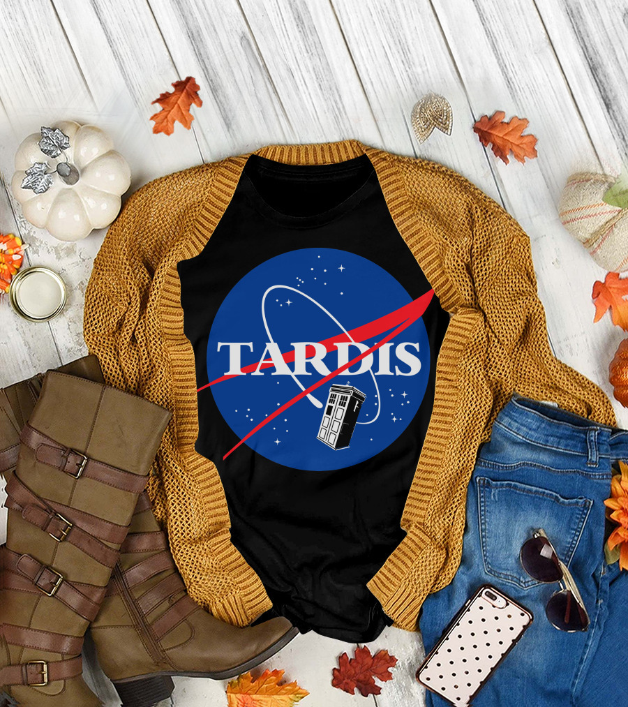 NASA TARDIS Space Logo Doctor Who Crossover T-Shirt