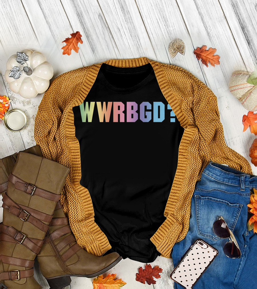 WWRBGD Rainbow Gradient Text T-Shirt