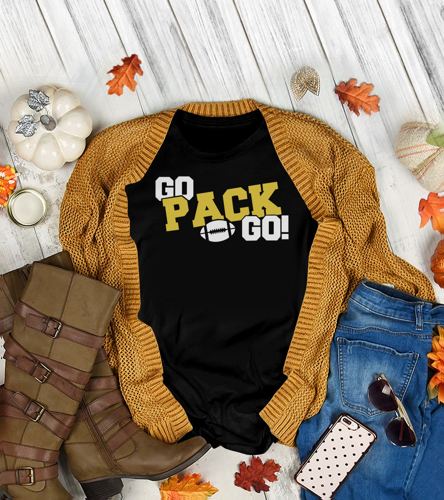 Go Pack Go Football Enthusiast Cheer T-Shirt