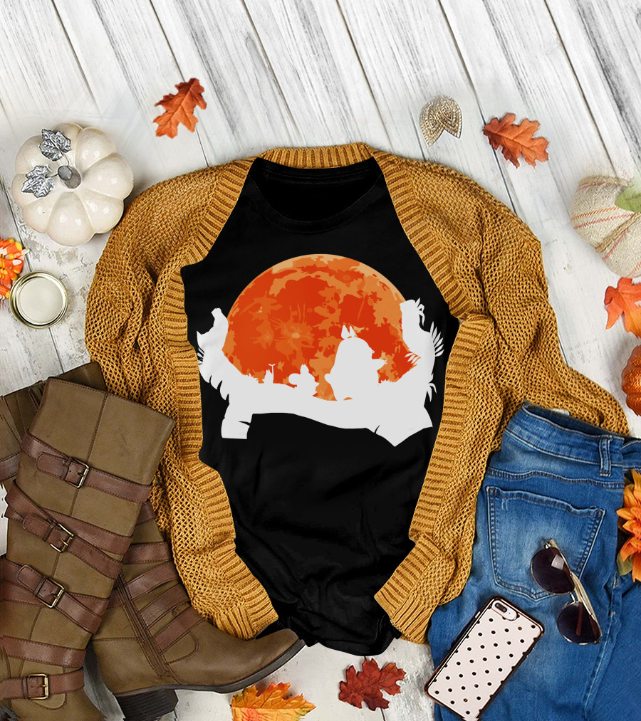 Hakuna Totoro Sunset Silhouette Moon Scene T-Shirt