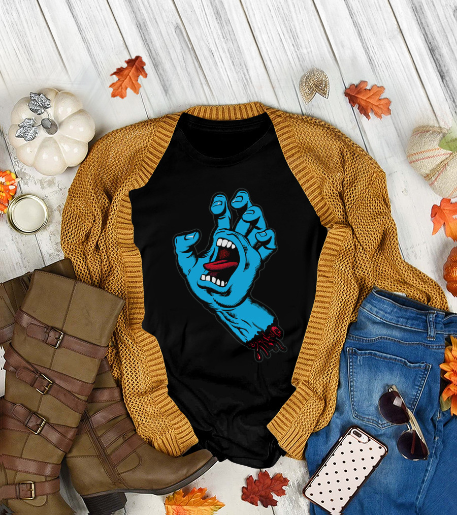 Santa Cruz Screaming Hand by Jim Phillips T-Shirt