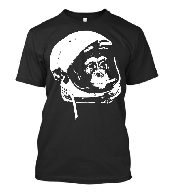 Astronaut Monkey Space Helmet Adventure T-Shirt