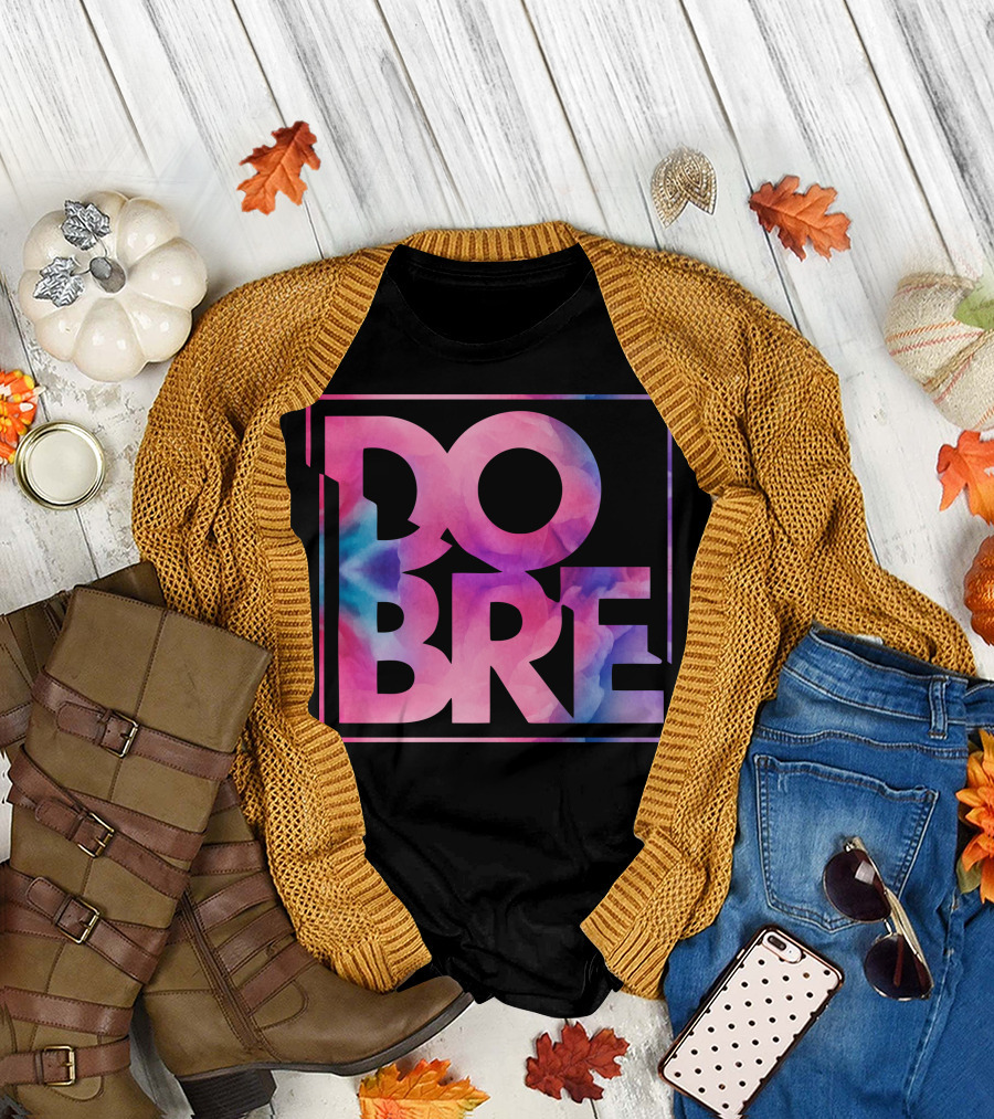 Dobre Brothers Watercolor Bold Lettering T-Shirt