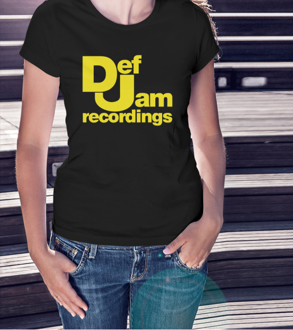 Def Jam Recordings Bold Yellow T-Shirt