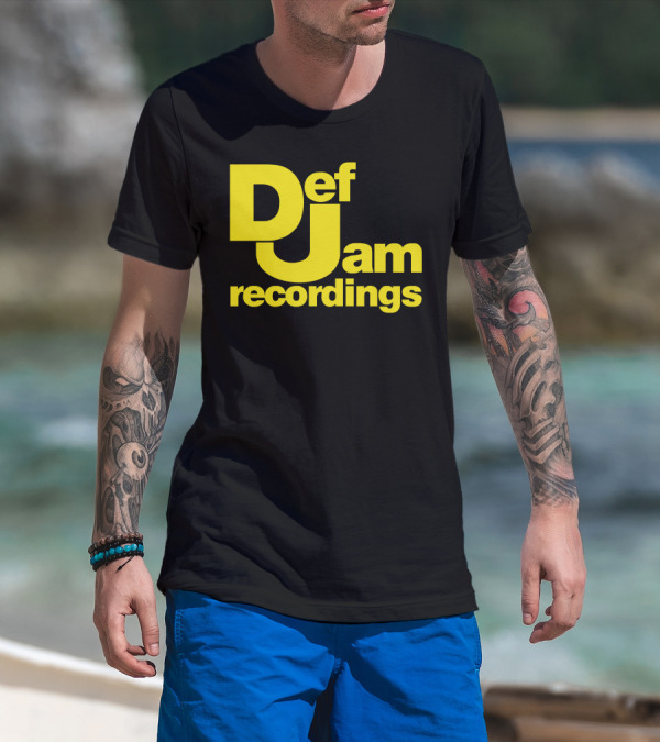 Def Jam Recordings Bold Yellow T-Shirt