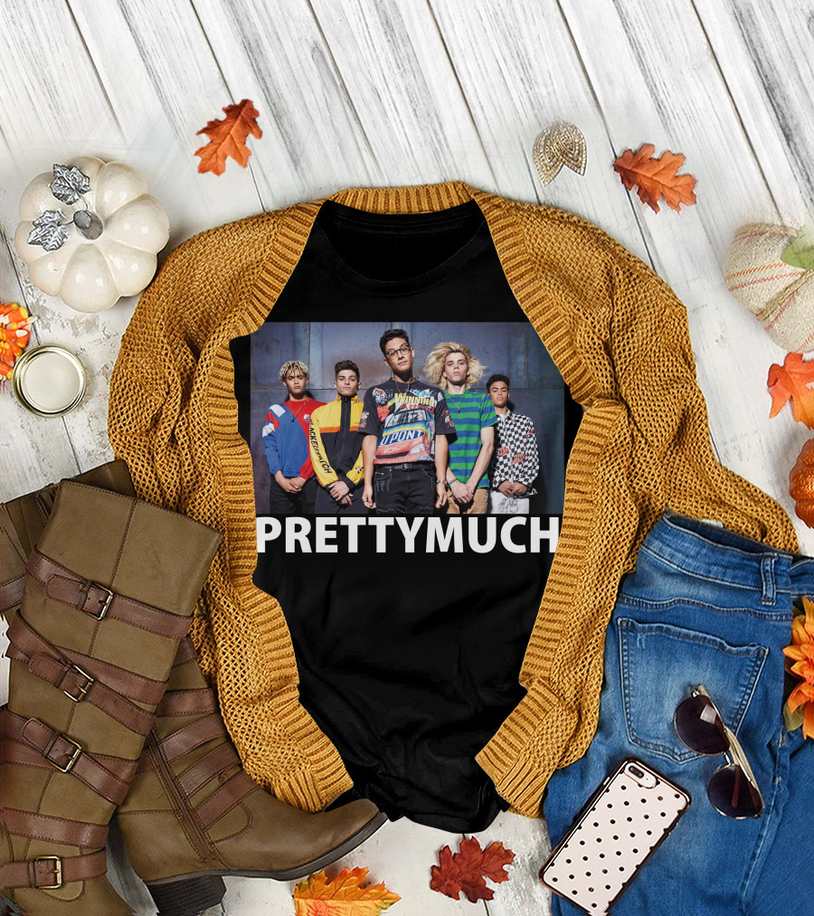PRETTYMUCH Band Members Photo T-Shirt
